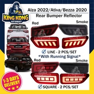Perodua Bezza 2020-2022 Alza 2022 Ativa Rear Bumper Reflector Light Dynamic Rear Bumper Reflector Wi