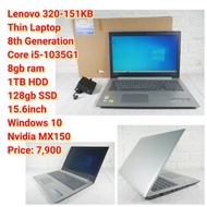 Lenovo 320-151KBThin Laptop8th GenerationCore i5-1035G1