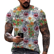 Men's Fashion 3D Digital Printing Trendy Short-Sleeved T-Shirt HF11.26
