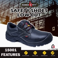 Safety Shoes Hammer Kings HK2 Leather Safety Shoes Steel Cap Low-Cut Kasut Safety Kasut Safety Boot 