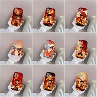 For Redmi 9 9A 9C 10 10C 12C A1 K30 K40 K50 Casing Curly Wave Edge Cream Ne Zha 2 Nezha Phone Holder