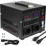 VEVOR Voltage Converter Transformer 500VA-5000VA Heavy Duty Step Up/Down Transformer with US&EU Outl