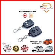 Perodua Myvi Viva & Alza OEM Car Alarm System & Security Pnp Buzzer Remote Car Lock Plug N Play