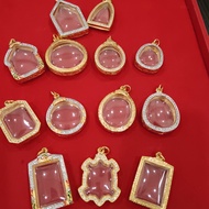 Italian Gold Water Drop Buddha Amulet Frame 镶钻滴水形意大利金佛牌壳