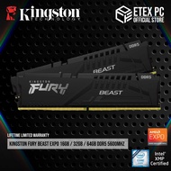 Kingston Fury Beast EXPO 16GB / 32GB / 64GB DDR5 5600MHZ Memory Ram ( Kit Of 2 , AMD EXPO )