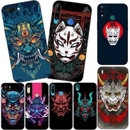 Case For Huawei Y6 Pro 2019 Y6S Y8S Y5 Prime Lite 2018 Phone Cover Japanese oni mask