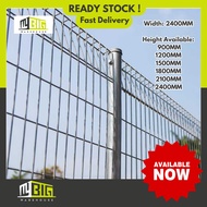 [ 2.4 Meter] Fencing Pagar Galvanized with post/ pagar &amp; tiang