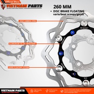 Disc 260mm Disc Brake Floating Vietnam Part Vario/BEAT/Scoopy/Genio Front Brake Disc 260 mm