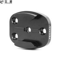 【Worth-Buy】 Flat Surface Buckle Mount Aluminum Adapter Base Plate Surfboard Surface 4holes 1/4 For For For Action2 Camera
