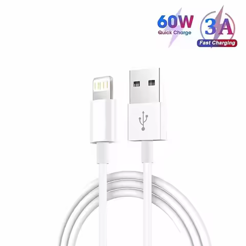 3A USB A To Lightning Fast Chartging Cable For iPhone 14 13 12 pro Max ipad USB A To ios Date Cable 