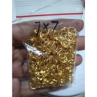 (30gram) gold jump Ring uk 7x7