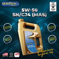 MORRISON USA FULLY SYNTHETIC PERFORMANCE 5W-50 SN/CJ4 MAS ENGINE OIL
