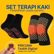 Magnetik Stokin Terapi / Sakit Lutut tumit kebas Lenguh kaki ibu berpantang Sarung kaki Magnetic Technology Sock