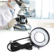 SEALLVIIT Microscope Lamp, Adjustable Brightne Bottom Lighting Microscope LED Light, Fill Light USB 