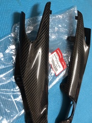 คิ้วครอบไฟท้าย W110I W110 ชิ้นงานเปลือกแท้ 0 ข้าง L R งานคาร์บอนแท้ๆเงาๆ