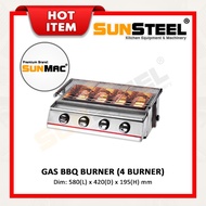 【SUNSTEEL】Gas Barbecue Burner / BBQ Grill Stove - 4 Burner