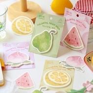 Taiwan Ready Stock Cute Colorful Fruit Shop Sticky Notes N Times Stickers ins Style Creative Waterme