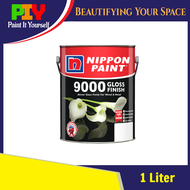 Nippon Paint 9000 Gloss Finish Gloss Paint Cat Minyak Besi Kayu 1L - 1 Liter