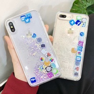 Quicksand Phone Case for iPhone 15 14 13 12 11 Pro X XS Max Mini 7 8 6 6s plus mobile phone casing a