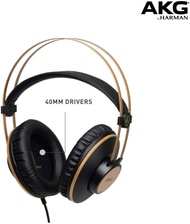 ชุดหูฟังครอบหูผู้ควบคุมระดับมืออาชีพ K92 AKG ของแท้หูฟังแบบพับเก็บได้ Hifi Studio 3.5มม.