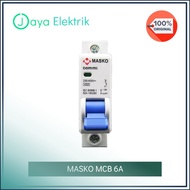 MCB 6A Circuit Breaker Dommi 6 Circuit Breaker 1200 Watt SNI Amperea