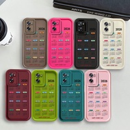 Simple Fashion 2026 Calendar Phone Casing For OPPO A53 A33 A57 A57S A60 A77 A77S A79 A94 A93 A1 Pro 