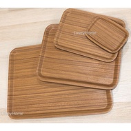 Wood Tray Food Serving Tray Kitchen Wooden Rectangular Plate Dulang Hidangan Lauk Dulang Kayu Makana