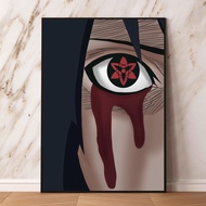 ภาพวาดสีน้ำมันอะนิเมะญี่ปุ่น Perilla-นารูโตะภายในของ Itachi ผ้าใบพิมพ์ลายภาพวาดผ้าใบสำหรับบ้านห้องนั