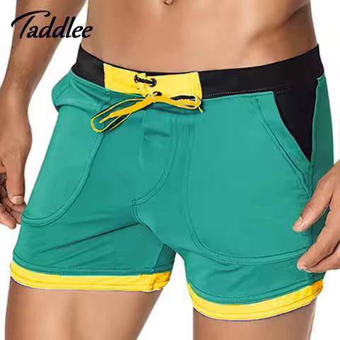 Taddlee Brand Man Men's Swimwear Swim Beach Board shorts swim trunks Swimsuits Bathing Suits Men Swi