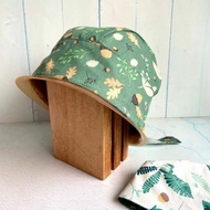 小橡果雙面頭巾帽 化療帽 手術帽 料理帽 工作帽 烘焙帽