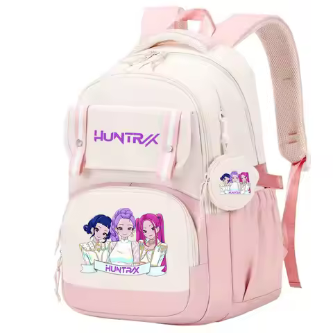 Mochila KPop Demon Hunters Backpack Print Capacity Lightweight Daypack Schoolbag Girl Casual Travel