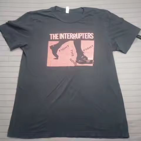 The Interrupters Band T Shirt Mens Large Used Faded Black