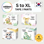[4 Packs] Magic Soft Diaper TAPE / PANTS (S-XL)