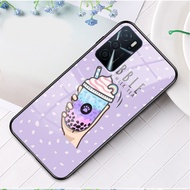 Softcase Kaca Purple/Lilac Oppo A16 - Case Oppo A16 - Case HP Oppo A16 - Casing HP Oppo A16 - Kesing