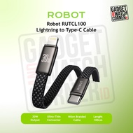 ROBOT RUTCL100 30W Fast Charging 100cm Type C to Lightning Charger Cable