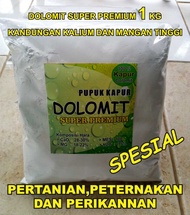 COD- Kapur DOLOMIT -  PUPUK PERTANIAN - Dolomit Super Premium -  kapur dolomit 1 KG