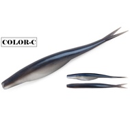 Spinpoler Jerk shad Floating TPR Soft bait fishing lure 4.72" Slightly split tail Artificial Silicon