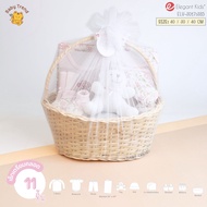 Elegant Kids กระเช้าของขวัญเด็กแรกเกิด 11-13 ชิ้น Giftset เยี่ยมคลอด ชุดเซ็ตของขวัญเด็กอ่อน | Babytr