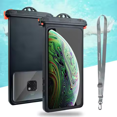 Anti-falling Waterproof Phone Bag Swimming Diving Phone Case Holder Underwater Snowproof Touchscreen