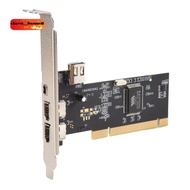 3 Port IEEE 1394 Firewire Card PCI Firewire Adapter IEEE 1394 PCI Controller Card for Desktop PC