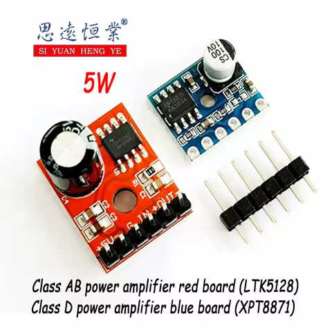 1PCS LTK5128 Mini AB-Type/D-Type Module Digital Amplifier Board XPT8871 5W Audio Power Amplifier DIY