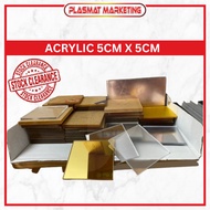 5cm x 5cm Acrylic Plate Figures Blink Box Display Stand