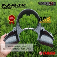 Nmax Old Carbon WTP Speedometer Cover Console Panel with Hexagonal Motif
