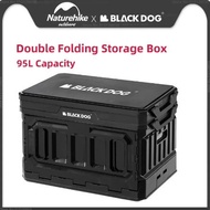 BLACKDOG 95L Camping Storage Box Double Layers Folding Box Outdoor Travel Sundries Trunk Portable Ca
