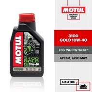 Motul 3100 Gold 4T 10W40 Technosynthese Motorcycle Engine Oil (1.2L) RS150 RSX150 Y15 Y16 LC135