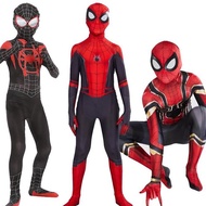 DF188>> Kids Superhero Spider-man Halloween Cosplay Costume Kids Superhero Bodysuit Jumpsuit Hallowe