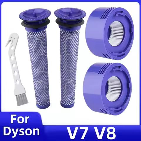 For Dyson V7 V8 Cordless Vacuum Cleaners Replacement Pre-Filter and Post- Filter Pre Filter + HEPA P