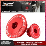 For Honda CB400 CB400SF CB400SB 2023 Engine Crankcase Cover Straight Screw CB400 Super Four 1992 Mot