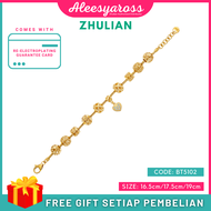 [BT5102] Rantai Tangan ZHULIAN Gold Plated Bracelet Jewellery Emas Saduran Barang Kemas