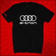 NEW AUDI E-TRON LOGO SS SHORT SLEEVE ROUND NECK 100% COTTON T-SHIRT 160GSM UNISEX S SERIES Q7 Q8 A4 